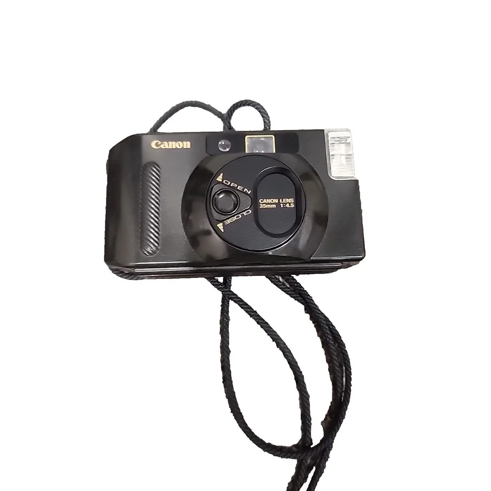Canon Snappy S‎ 35mm Film Camera Point and Shoot Vintage Working Light Comes ON